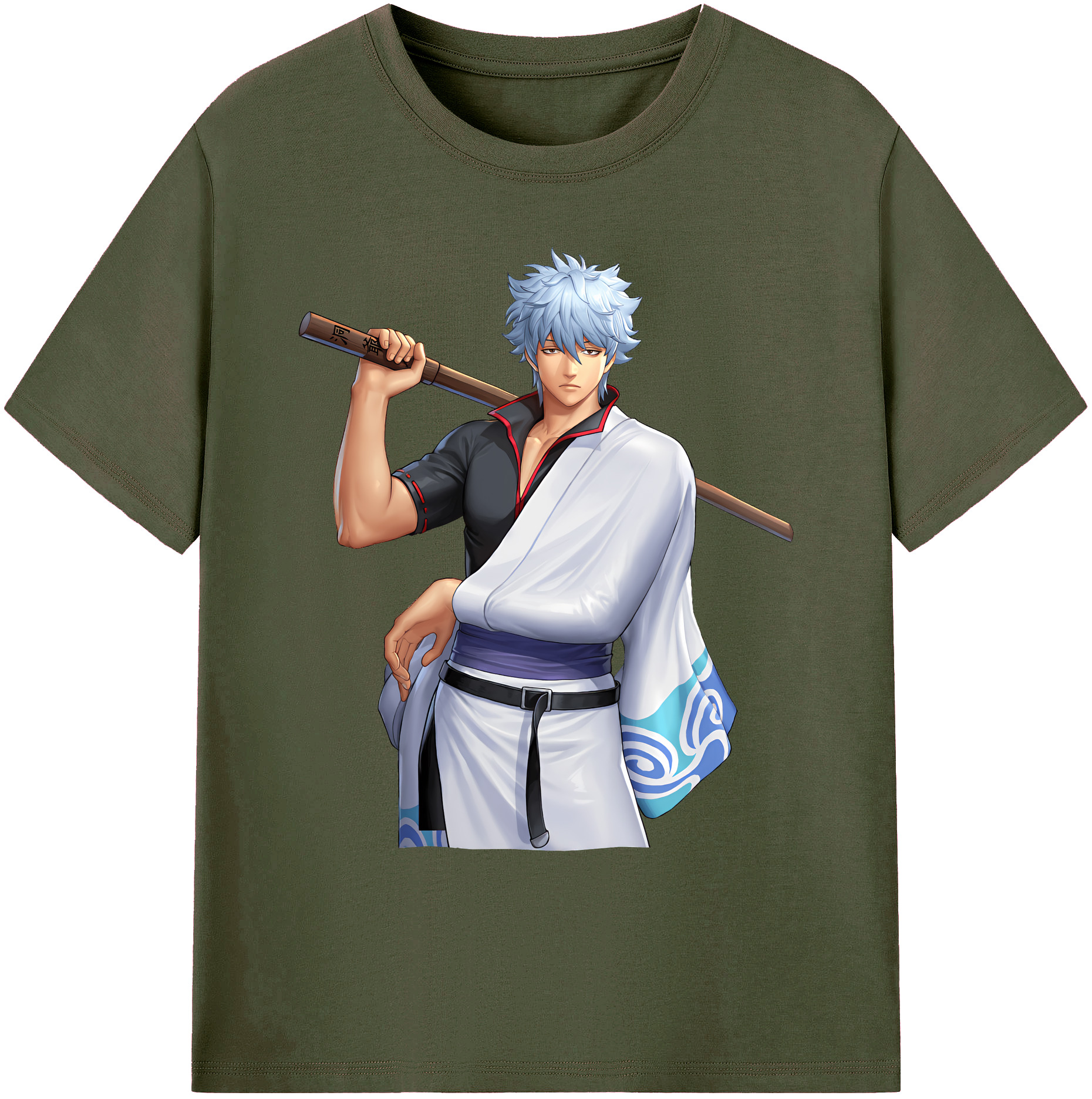 （画像用） ぎんたま 坂田銀時（さかたぎんとき） 神楽 志村新八（しむら しんぱち） GINTAMA Sakata Gintoki Kagura Shimura Shinpachi 綿100％ メンズ半袖Tシャツ｜肌触りやわらか＆通気性